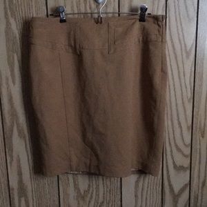 Brown beige skirt
